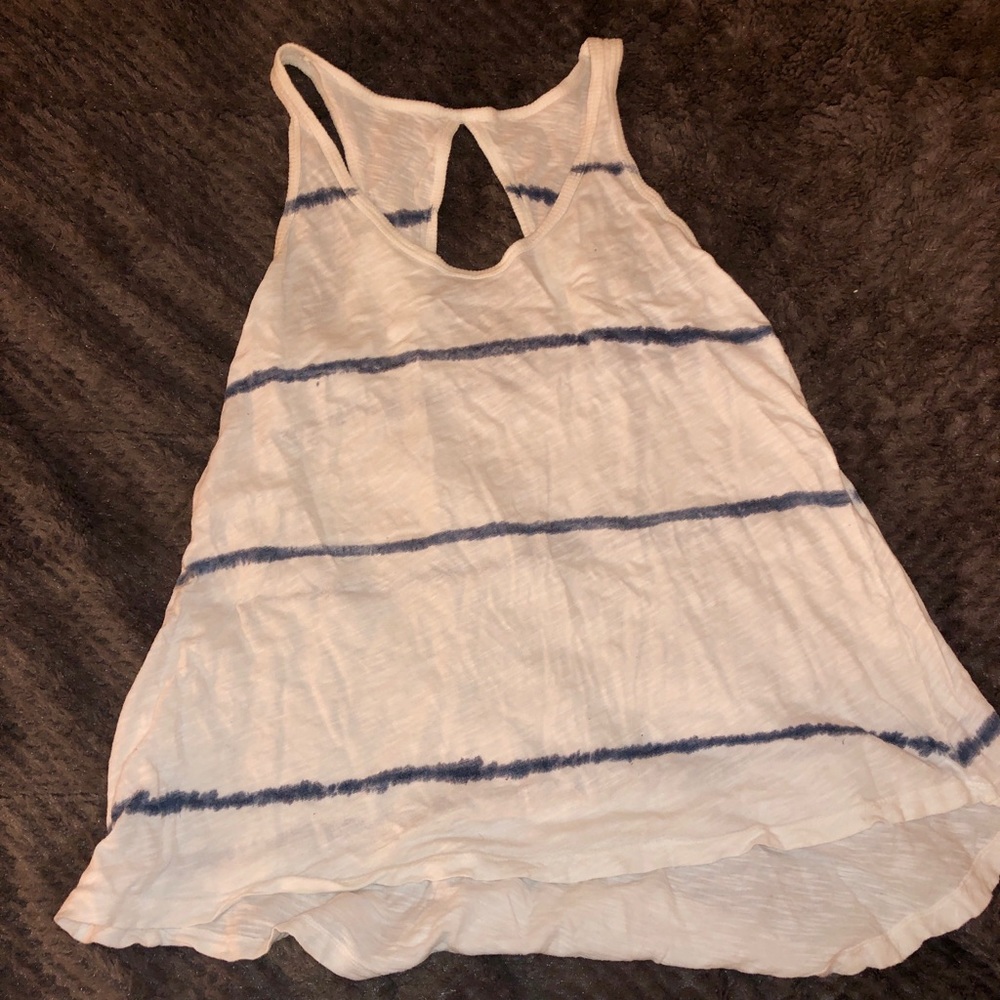 Left of center tank top with cute keyhole in back